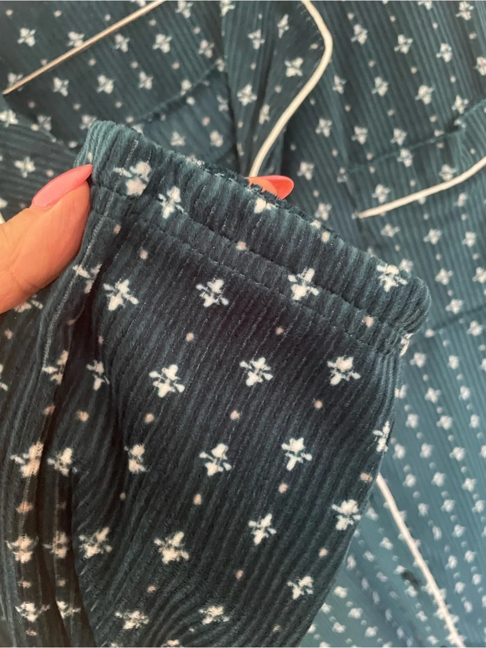 Nicole Miller Teal Printed Women's Pajama Set